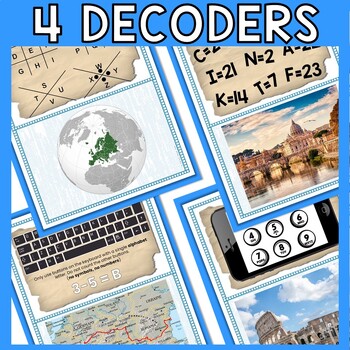 Europe ESCAPE ROOM - Reading Comprehension Activity - World Geography - Image 4