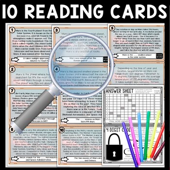 Planet Mars Scavenger Hunt Reading Comprehension Activity - Image 2