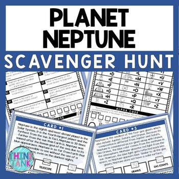 Planet Neptune Scavenger Hunt - Reading Comprehension Activity - Solar System