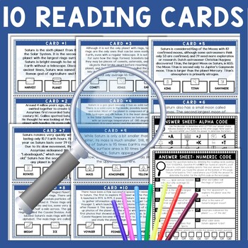 Planet Saturn Scavenger Hunt - Reading Comprehension Activity - Solar System - Image 3