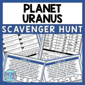 Planet Uranus Scavenger Hunt - Reading Comprehension Activity - Solar System