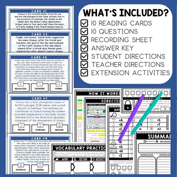 Planet Uranus Scavenger Hunt - Reading Comprehension Activity - Solar System - Image 2