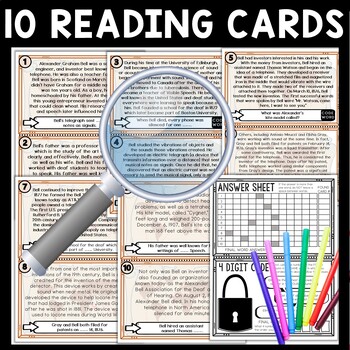 Alexander Graham Bell Scavenger Hunt Reading Comprehension Activity - Image 3