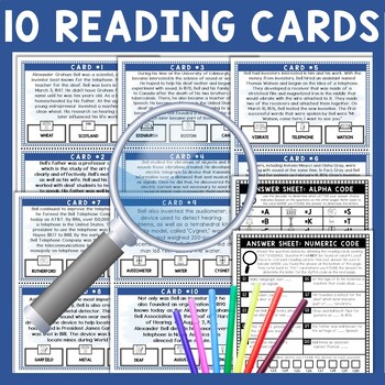 Alexander Graham Bell Scavenger Hunt - Reading Comprehension Activity - Image 3