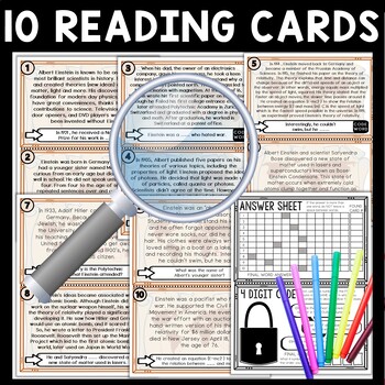 Albert Einstein Scavenger Hunt Reading Comprehension Activity - Image 3