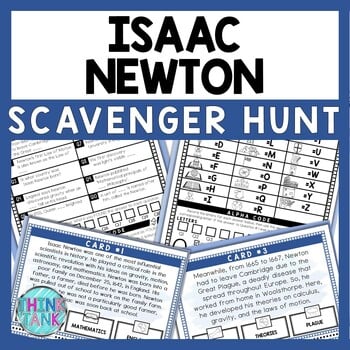 Isaac Newton Scavenger Hunt - Reading Comprehension Activity