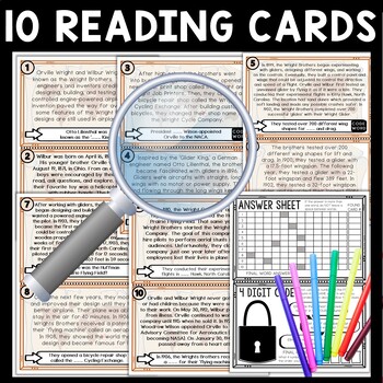 Wright Brothers Scavenger Hunt Reading Comprehension Activity - Image 3