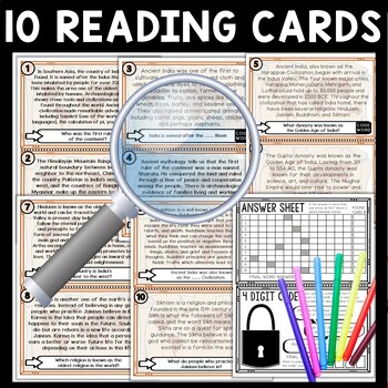 Ancient India Scavenger Hunt Reading Comprehension Activity - Image 3