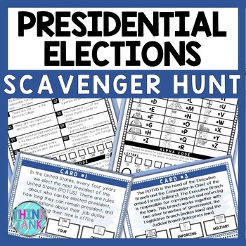 Presidential Elections Scavenger Hunt - Reading Comprehension Activity