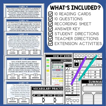 North America Scavenger Hunt - Reading Comprehension Activity - Image 2
