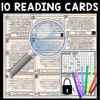 Betsy Ross Scavenger Hunt Reading Comprehension Activity - Image 3