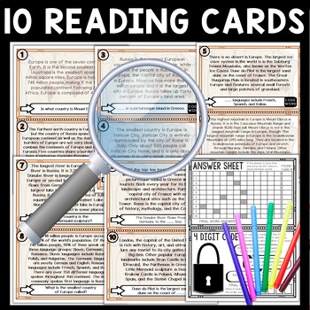 Europe Scavenger Hunt Reading Comprehension Activity - Image 3