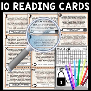 Labor Day Scavenger Hunt Reading Comprehension Activity - Holiday - Image 3