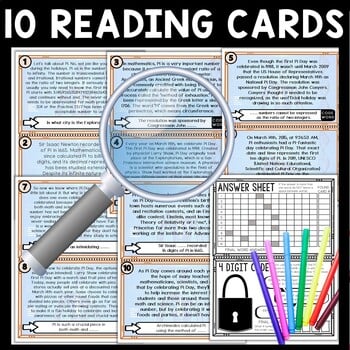 History of Pi Day Scavenger Hunt Reading Comprehension Activity - Image 3