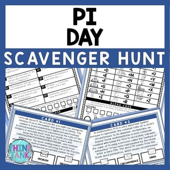 History of Pi Day Scavenger Hunt - Reading Comprehension Activity