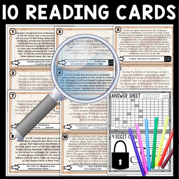 Benedict Arnold Scavenger Hunt Reading Comprehension Activity - Image 3