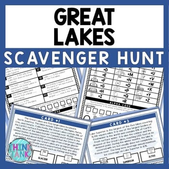 Great Lakes Scavenger Hunt - Reading Comprehension Activity