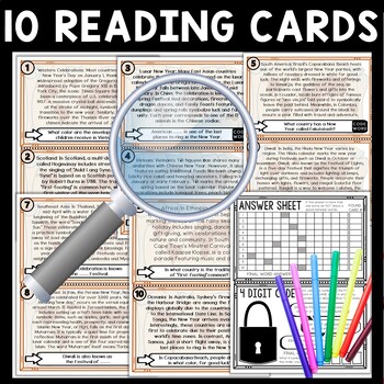 New Year's Around the World Scavenger Hunt Reading Comprehension Activity - Image 3