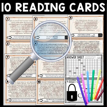 Dinosaurs Scavenger Hunt Reading Comprehension Activity - Image 3