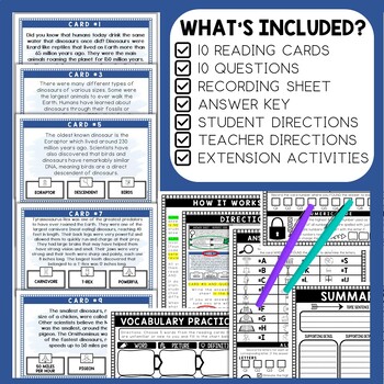 Dinosaurs Scavenger Hunt - Reading Comprehension Activity - Image 2