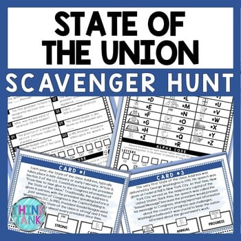 State of the Union Scavenger Hunt - Reading Comprehension Activity