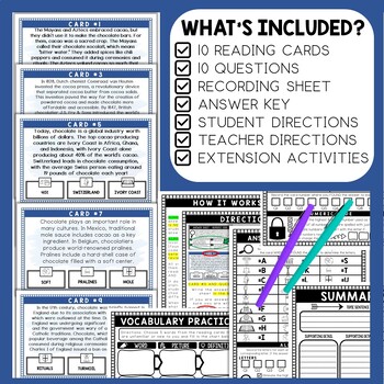 History of Chocolate Scavenger Hunt - Reading Comprehension Activity - Image 2