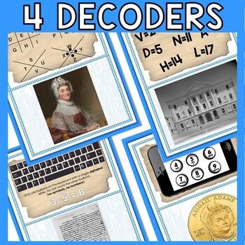 Abigail Adams ESCAPE ROOM - Reading Comprehension Activity - Founding Fathers - Image 4