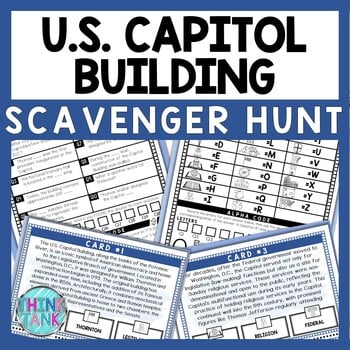 US Capitol Building Scavenger Hunt - Reading Comprehension Activity