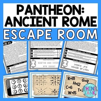 Pantheon ESCAPE ROOM - Reading Comprehension Activity - Ancient Rome