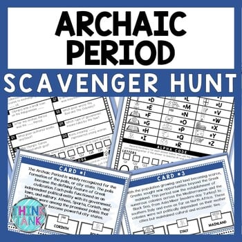 Archaic Period Scavenger Hunt - Reading Comprehension Activity