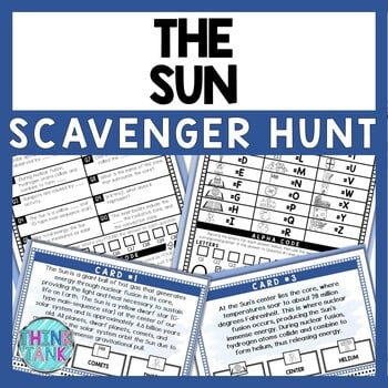 The Sun Scavenger Hunt - Reading Comprehension Activity - Solar System