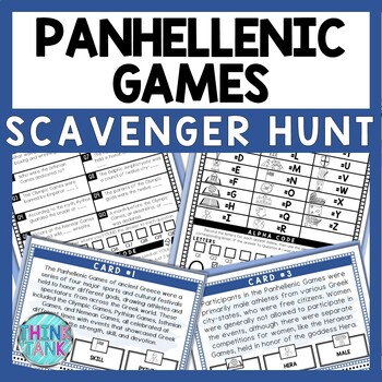 Panhellenic Games Scavenger Hunt - Reading Comprehension Activity