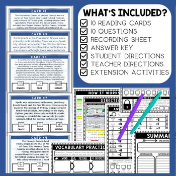 Panhellenic Games Scavenger Hunt - Reading Comprehension Activity - Image 2