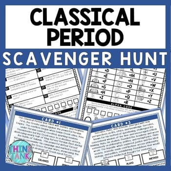 Classical Period Scavenger Hunt - Reading Comprehension Activity