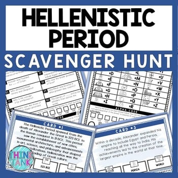 Hellenistic Period Scavenger Hunt - Reading Comprehension Activity