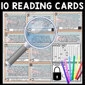 Meteors Scavenger Hunt Reading Comprehension Activity - Solar System - Image 3