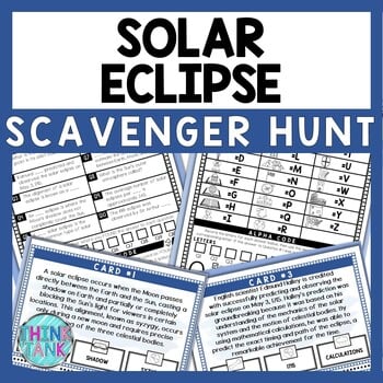 Solar Eclipse Scavenger Hunt - Reading Comprehension Activity