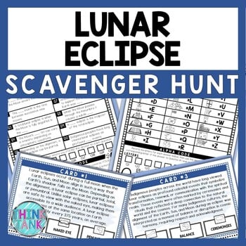 Lunar Eclipse Scavenger Hunt - Reading Comprehension Activity