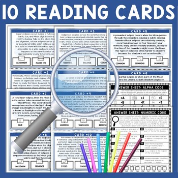 Lunar Eclipse Scavenger Hunt - Reading Comprehension Activity - Image 3