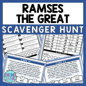 Ramses the Great Scavenger Hunt - Reading Comprehension Activity
