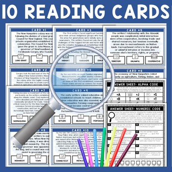 Colony of New Hampshire Scavenger Hunt - Reading Comprehension Activity - Image 3