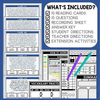 John Hancock Scavenger Hunt - Reading Comprehension Activity - Image 2