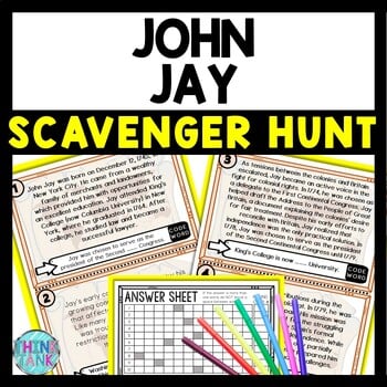 John Jay Scavenger Hunt Reading Comprehension Activity