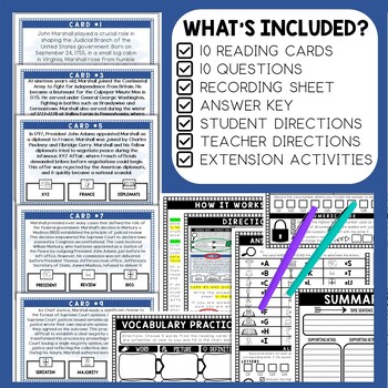 John Marshall Scavenger Hunt - Reading Comprehension Activity - Image 2
