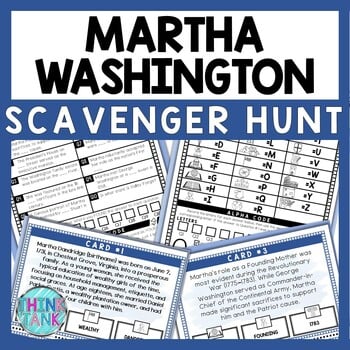Martha Washington Scavenger Hunt - Reading Comprehension Activity