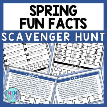 Spring Scavenger Hunt - Reading Comprehension Activity - Fun Facts