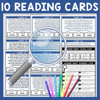 Spring Scavenger Hunt - Reading Comprehension Activity - Fun Facts - Image 3