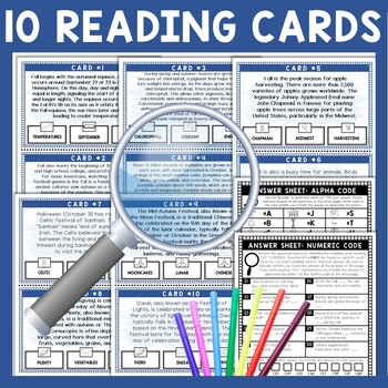 Fall Scavenger Hunt - Reading Comprehension Activity - Fun Facts - Image 3