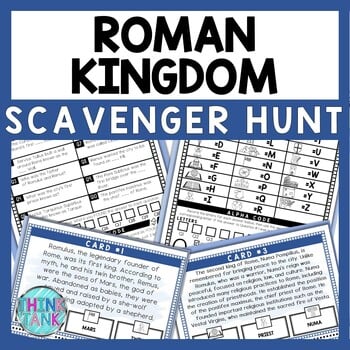 Early Kings of Ancient Rome Scavenger Hunt - Reading Comprehension Activity
