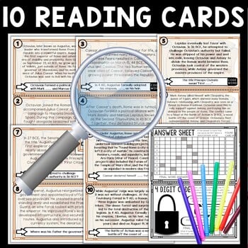 Augustus of Ancient Rome Scavenger Hunt Reading Comprehension Activity - Image 3